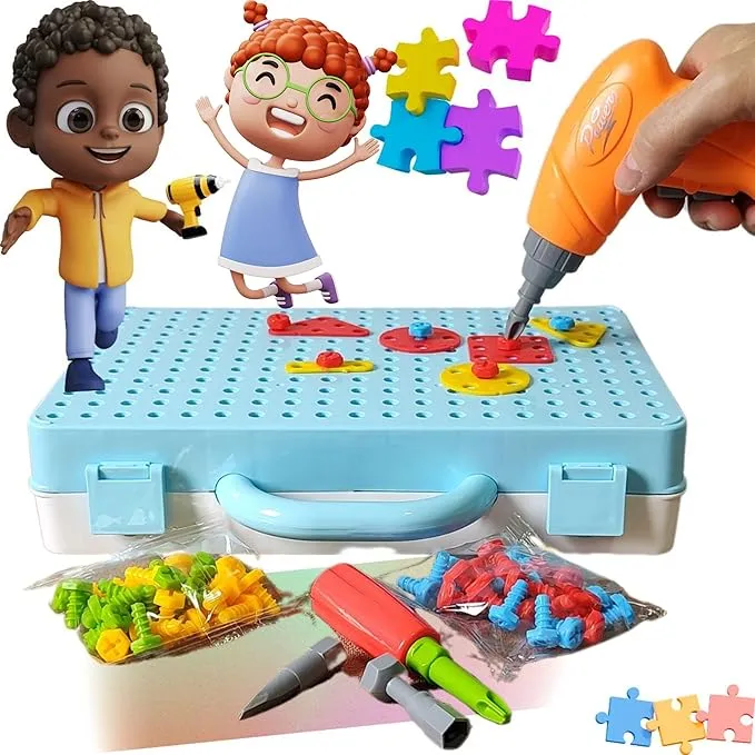 Brinquedo de Montar com Furadeira Infantil